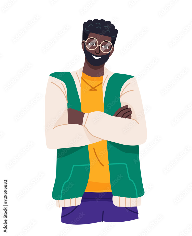 Happy smiling person vector concept Happy smiling person vector concept