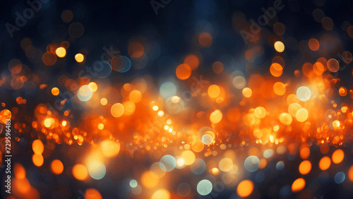 Abstract gold bokeh background. Christmas and New Year concept