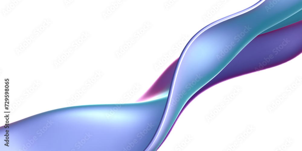 3d holographic liquid wave, iridescent chrome fluid silk fabric isolated on light background. Render of neon metal ribbon with rainbow gradient effect flying in motion. 3d vector geometric background. 3d holographic liquid wave, iridescent chrome fluid silk fabric isolated on light background. Render of neon metal ribbon with rainbow gradient effect flying in motion. 3d vector geometric background.