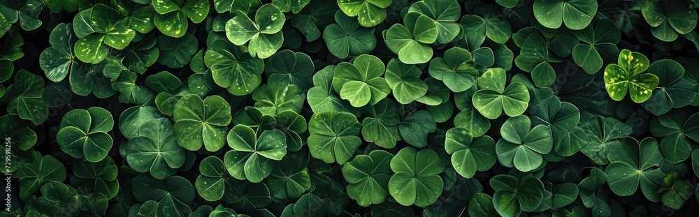 Clover plant texture background. Generative AI Clover plant texture background. Generative AI
