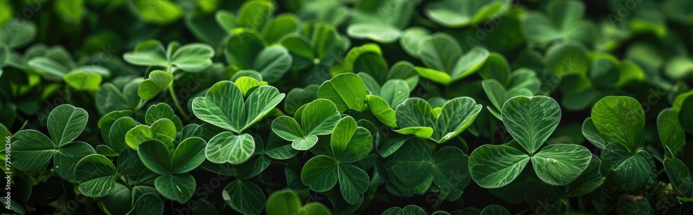 Clover plant texture background. Generative AI Clover plant texture background. Generative AI