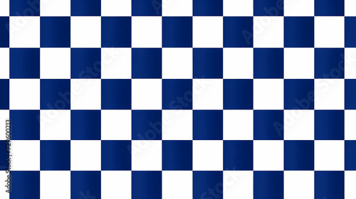 Geometric blue and white checkered seamless wallpaper background. art design checkered, checkerboard, chessboard concept graphic element.
