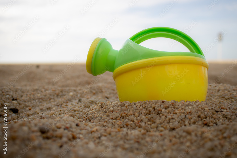 toys on the beach over the sand toys on the beach over the sand