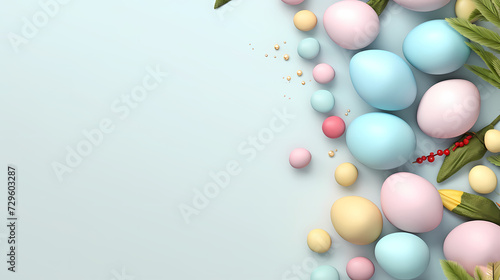 Easter banner with copy space