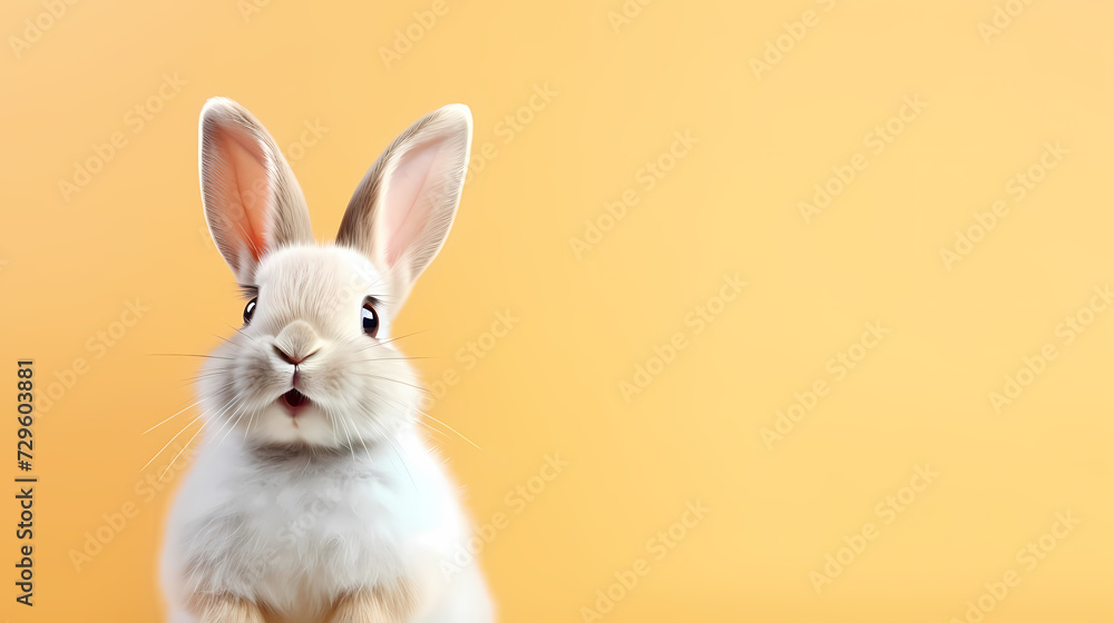 Fototapeta premium Easter banner with copy space