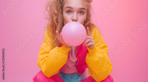 Bubblegum Bliss 90s Retro Fashion Pop © takkan