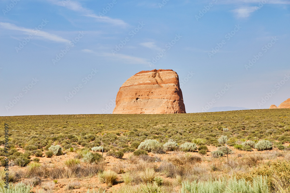 Sedona Red Sandstone Formation with Desert Flora Sedona Red Sandstone Formation with Desert Flora
