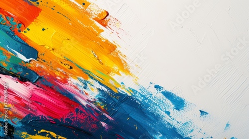 Artistic Vision. Abstract brushstrokes and color splatters celebrate the world of visual arts