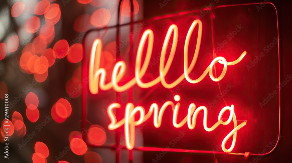 A neon sign that reads A neon sign that reads