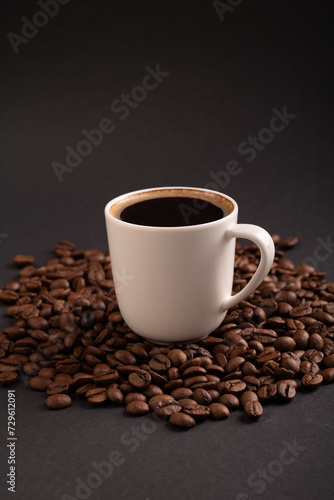 photography  coffee bean  espresso  roasted  cup  caffeine  drink  sugar  cafe  black  background