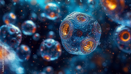 Nano-World Wonders: Bubbles and Spheres in Stunning Detail