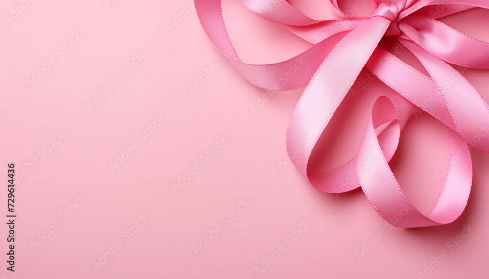 Abstract pink silk backdrop with ornate decoration and shiny gift generated by AI Abstract pink silk backdrop with ornate decoration and shiny gift generated by AI