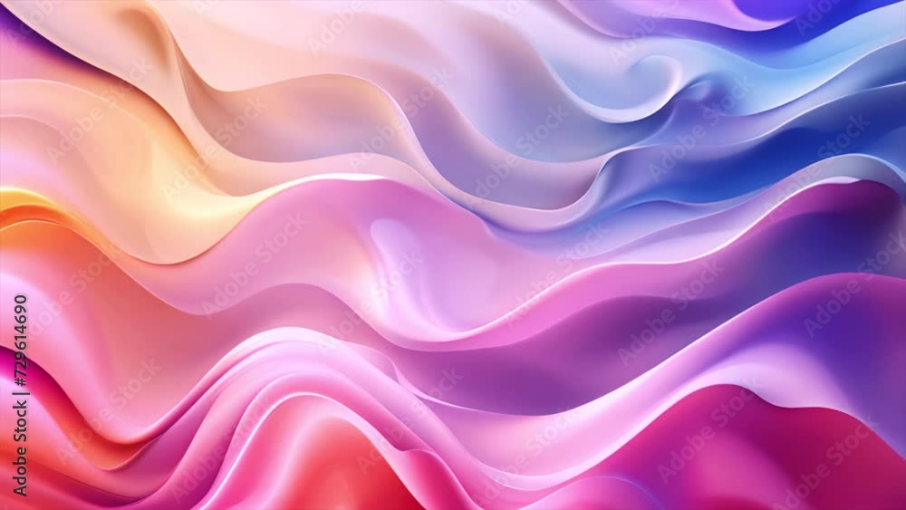 Abstract Gradient Animation Background. flowing Fluid Silk waves. Satin texture, gradient. pastel bright colors animated stock footage. live Wallpaper, Liquid beautiful backdrop Abstract Gradient Animation Background. flowing Fluid Silk waves. Satin texture, gradient. pastel bright colors animated stock footage. live Wallpaper, Liquid beautiful backdrop