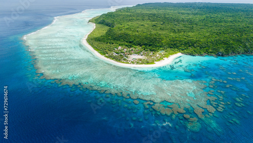 Scenic island destination in the South Pacific Ocean © Michael