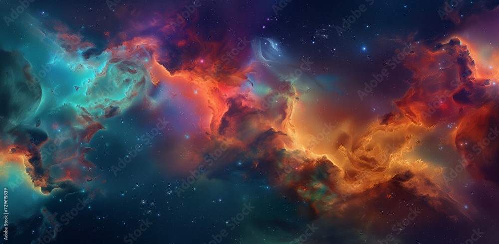 Galactic Symphony: Cosmic Swirls in the Ocean of Stars