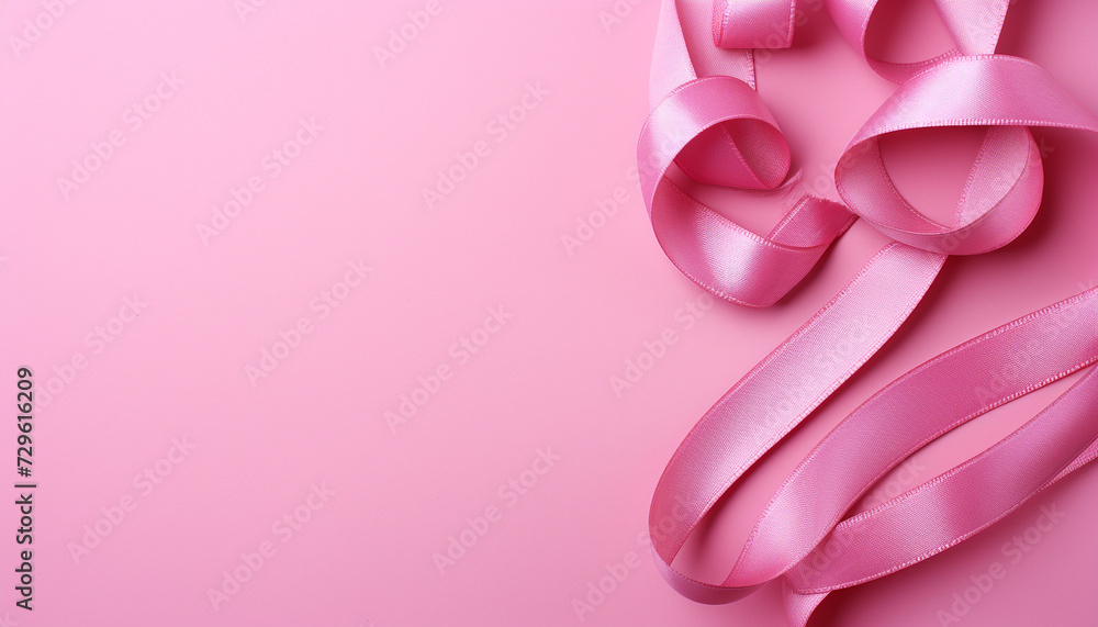 Abstract pink background with shiny gift decoration and birthday celebration generated by AI