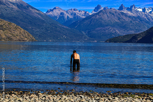 Aguas frescas del Lago Puelo, provincia de Chubut, Argentina. photo