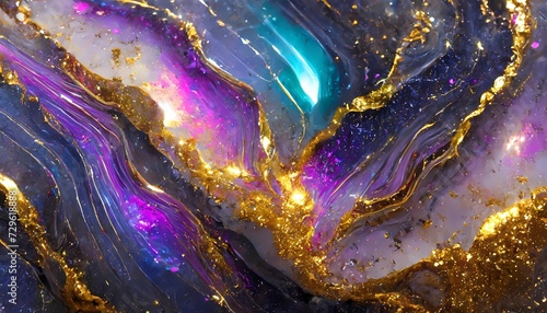 Encanto Mineral: Danza Astral de Geodas Resplandecientes photo