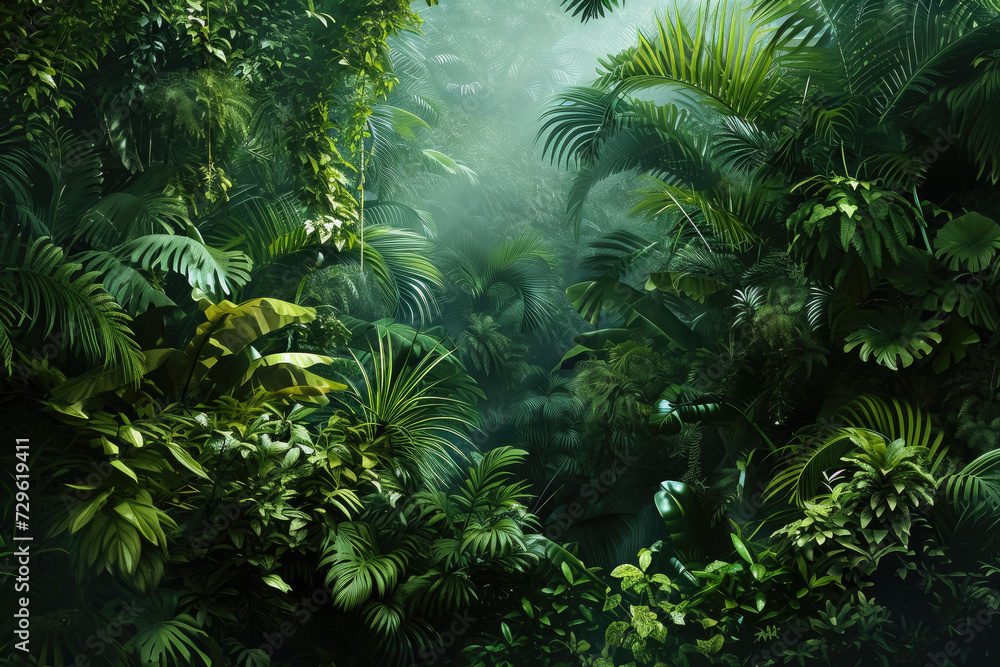 Imagine a wild and untamed jungle with dense foliage and exotic animals hidden within Imagine a wild and untamed jungle with dense foliage and exotic animals hidden within