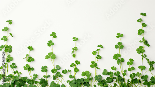 Sprightly Sprigs: A Chain of Shamrocks Ascending in Light Airiness