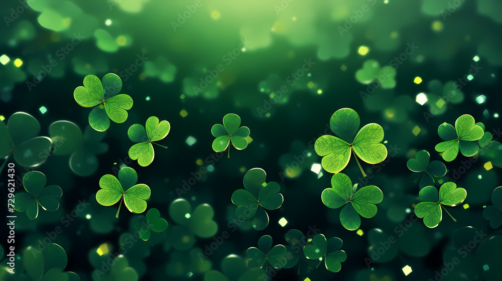 St. Patrick's Day celebration with copy space for text