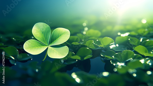 Beautiful green St. Patrick's Day background banner