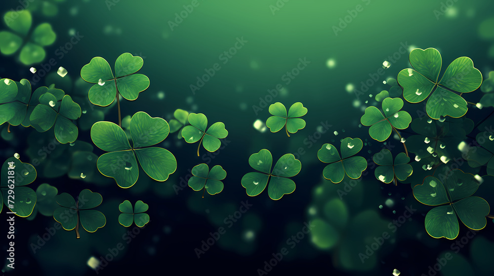 St. Patrick's Day celebration with copy space for text St. Patrick's Day celebration with copy space for text