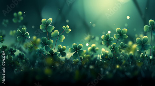 Beautiful green St. Patrick's Day background banner