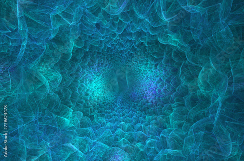 Abstract fractal 3d circle image