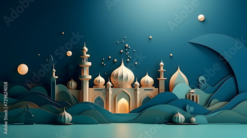 Ramadan wish theme background