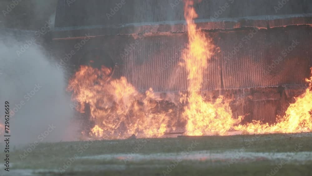 Water Jet existing fire burn, safety, and rescue concept Water Jet existing fire burn, safety, and rescue concept
