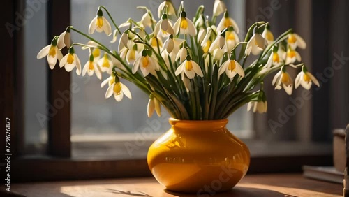 Wallpaper Mural Vase with snowdrops in the room Torontodigital.ca