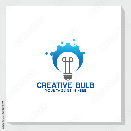 creative bulb logo design vector, technology logo inspiration © Artfandi