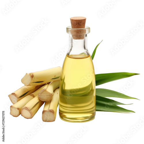 fresh raw organic bamboo shoots oil in glass bowl png isolated on white background with clipping path. natural organic dripping serum herbal medicine rich of vitamins concept. selective focus