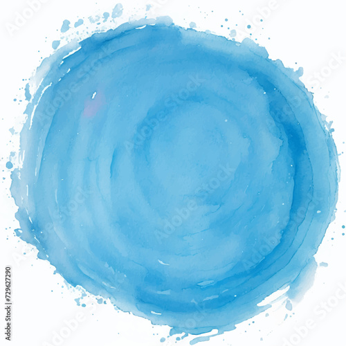 Abstract blue watercolor background. Watercolor splash	