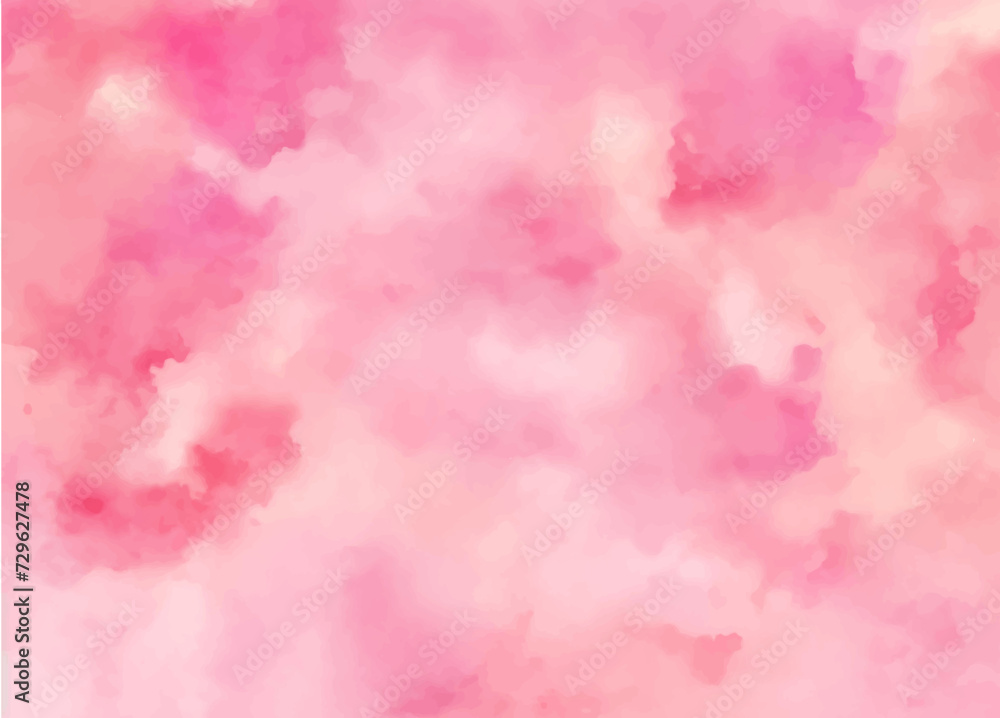 Pink watercolor abstract background. Watercolor pink background. Abstract pink texture