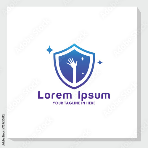 Free Download safety logo design vector, technology logo inspiration - GFXLoad