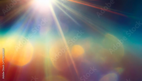 Blurred refraction light, bokeh or organic flare overlay effect