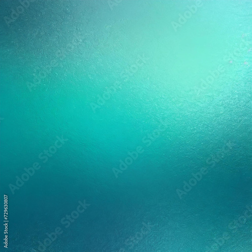 Dark blue mint sea teal jade emerald turquoise light blue abstract background. Color gradient blur. Rough grunge grain noise. Brushed matte shimmer. Metallic foil effect. Design. Template. Empty