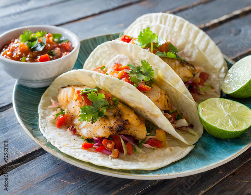 Grilled fish tacos, a burst of citrusy freshness from lime-marinated fish, coupled with the crunch of cabbage and the kick of spicy salsa. The aroma alone transports taste buds to a seaside feast.