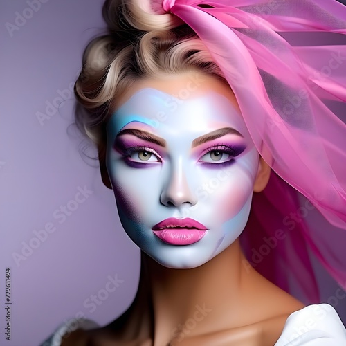 Beautiful Female Make-up Model