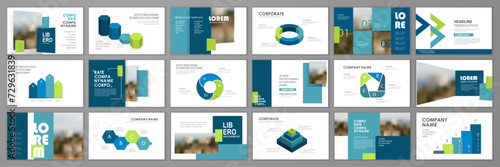 Business presentation templates design