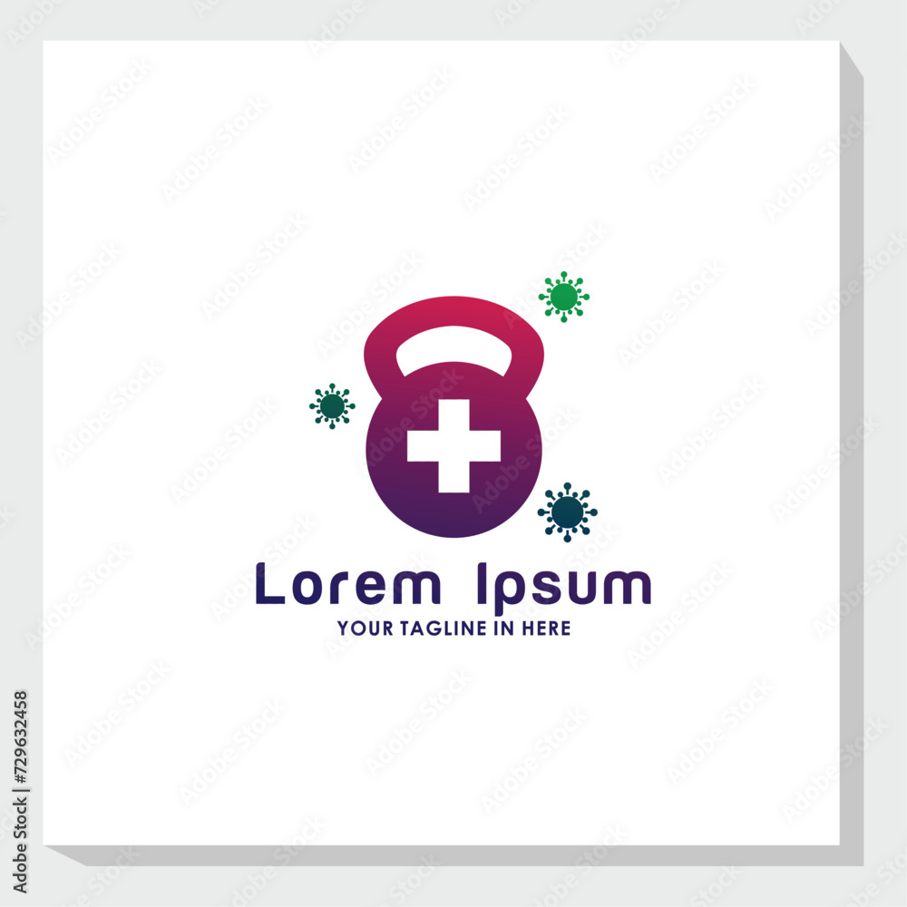 virus protection logo design vector, medical and health logo inspiration virus protection logo design vector, medical and health logo inspiration