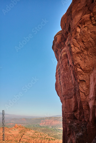 Sedona Red Rock Cliffs and Valley View at Golden Hour