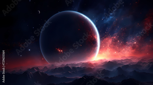 Space background, cosmic science, astronomy background