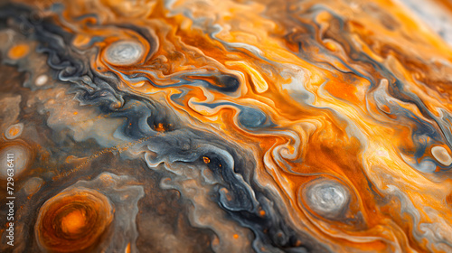 Vista de la superficie de Júpiter