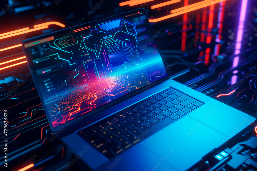 laptop is seen on a table under a laptop shield laptop is seen on a table under a laptop shield