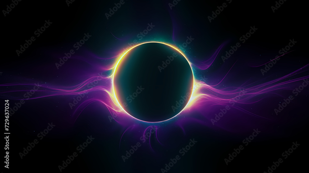 Obraz premium Space galaxy background, 3D illustration of nebulae in the universe