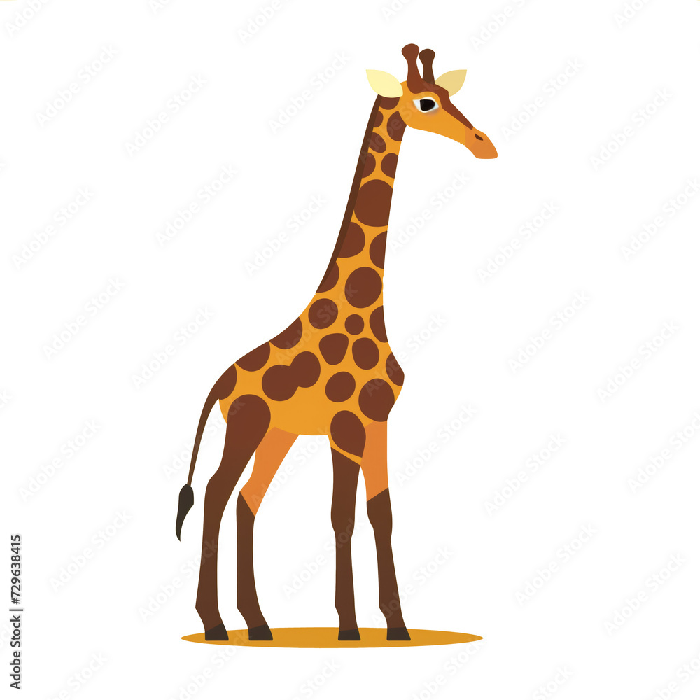 giraffe isolated on white giraffe isolated on white