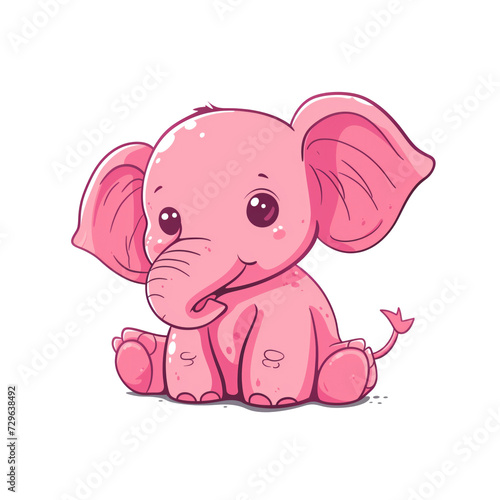 elephant baby isolated